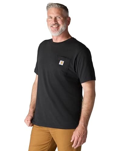 Carhartt Men's Big K87 Workwear Short Sleeve T-Shirt (Regular and Big & Tall Sizes), Black, XX-Large Tall — view 6