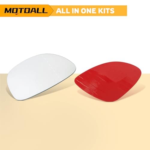MOTOALL Mirror Glass for Volkswagen Tiguan 2009 2011 2012 2013 2014 2015 2016 2017 Replace 5N0857521A VW LH Non Heated — view 5