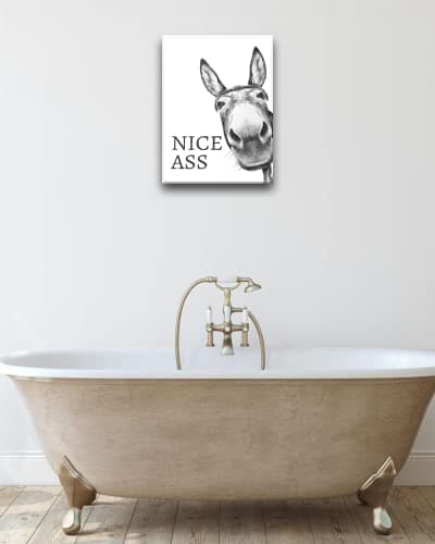 UPWOIGH 12x16 Framed Donkey Bathroom Wall Art — view 7