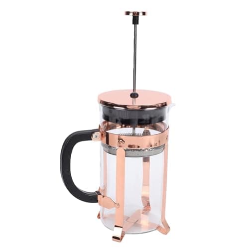 Asixxsix French Press Coffee Maker, 34 Ounce Borosilicate Glass Double Layer Filter Portable Coffee French Press, Cold Brew Maker with Easy Operation for Camping Travel Tea Brewing — view 4