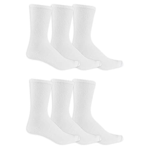 Dr. Scholl's Mens Diabetes & Circulator - 4 6 Pair Packs Non-binding Comfort And Moisture Management Sock, White, 7-12 US — view 4