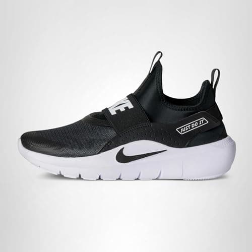 Nike Little Kid's Flex Runner 4 Running Shoe, Black/Black-White, 1Y — view 6