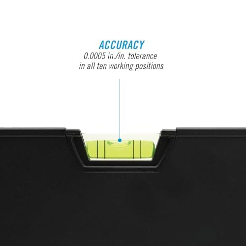 CHANNELLOCK 72-Inch, Professional-Grade Aluminum Box Level with Solid Block Acrylic Vials, 5200-0072 — view 2