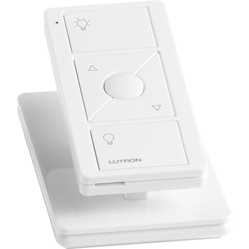 Lutron Pico Remote for Caseta Smart Dimmer Switch, 3-Button Control with Raise/Lower and Preset Lighting Level, For Table Top or Wallmount Use, PJ2-3BRL-WH-L01R, White — view 4