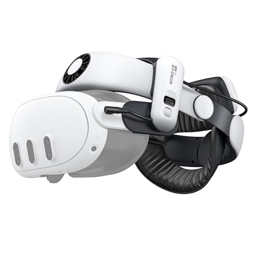 BOBOVR S3 Pro Battery Strap Accessories,Head air Conditioning and 10000mah hot-swappable Battery Pack,Compatible with Meta Quest 3