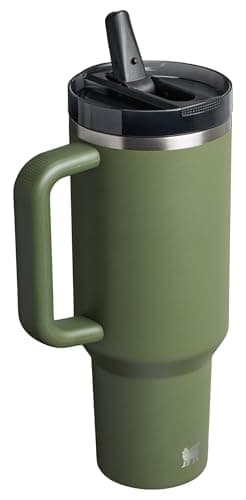 STANLEY Quencher ProTour Flip Straw Tumbler with Leakproof Lid 40 oz | Built-In Straw and Handle | Cup Holder Compatible for Travel | Insulated Stainless Steel Cup | BPA-Free | Dried Pine VRT — view 2