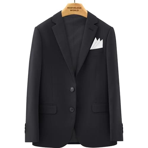 Marvelous World Boys' Formal Slim Fit Suit Set, Adjustable Waist — view 6