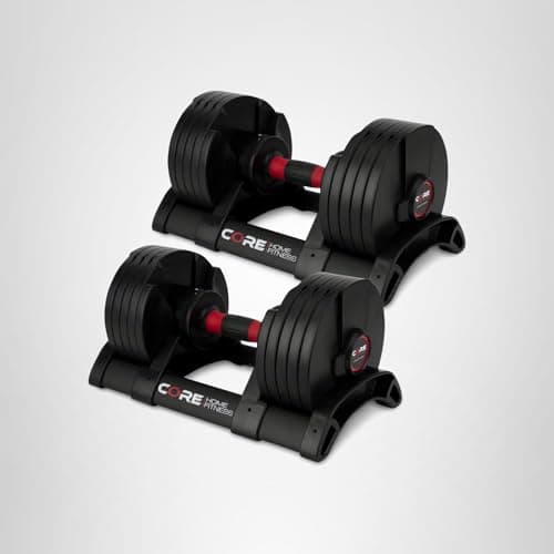 Core Fitness® Adjustable Dumbbell Weight Set By Affordable Dumbbells - Adjustable Weights - Space Saver - Weights - Dumbbells For Your Home - — view 9
