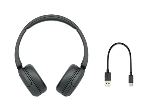 Sony WH-CH520 Wireless Headphones Bluetooth On-Ear Headset with Microphone and up to 50 Hours Battery Life with Quick Charging, Black — view 5