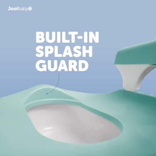 Child Potty Training Chair for Boys and Girls, Handles & Splash Guard - Comfortable Seat for Toddler - Jool Baby (Aqua) — view 4