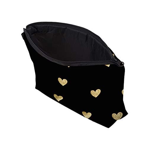 LOOMILOO Cosmetic Bag for Women, Adorable Roomy Makeup Bags Travel Water Resistant Toiletry Bag Accessories Organizer Liama Gifts (Hearts 51356) — view 6