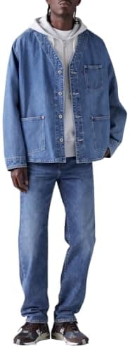Levi's Men's 505 Regular Fit Jeans (Also Available in Big & Tall), Medium Stonewash, 34W x 30L — view 9