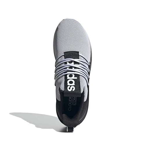 Adidas Men's Lite Racer Adapt 7.0, White/Black/White, 10.5 — view 3