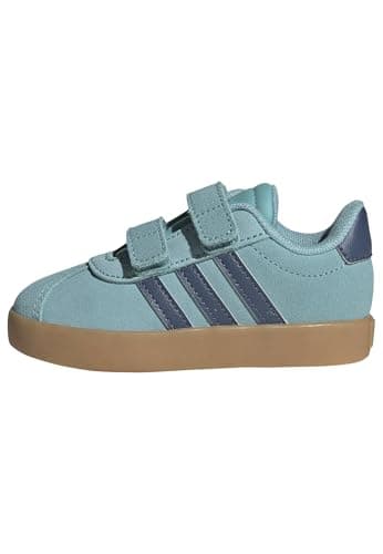 Adidas Unisex-Baby VL Court 3.0, Mint Ton/Preloved Ink/Silver Metallic, 9