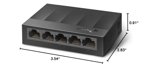 TP-Link Litewave 5 Port Gigabit Ethernet Switch | Desktop Ethernet Splitter | Unshielded Network Switch | Plug & Play | Fanless Quiet | Unmanaged (LS1005G) — view 3