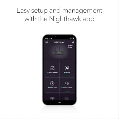 NETGEAR Nighthawk WiFi 6 Router (RAX36) – Router Only, AX3000 3 Gbps Wireless Speed – Dual-Band Gigabit Internet – Covers 2,000 sq. ft., 25 Devices – Built-in VPN, USB 3.0, Gaming — view 4