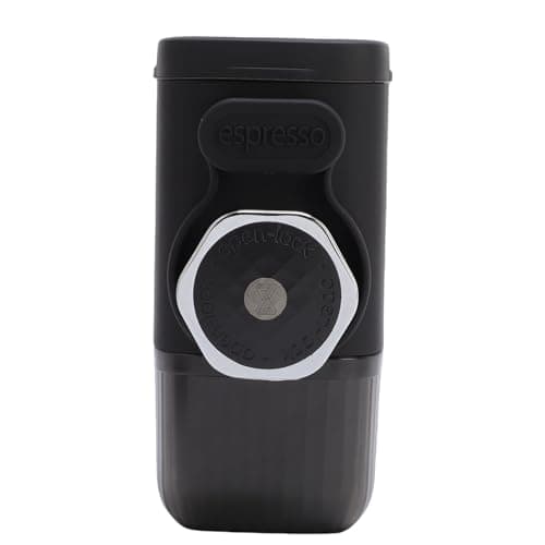 shenruifa Portable Coffee Maker Lightweight and Compact Manually Operated Coffee Machine for Travel Camping Hiking ABS 100ml (Black)