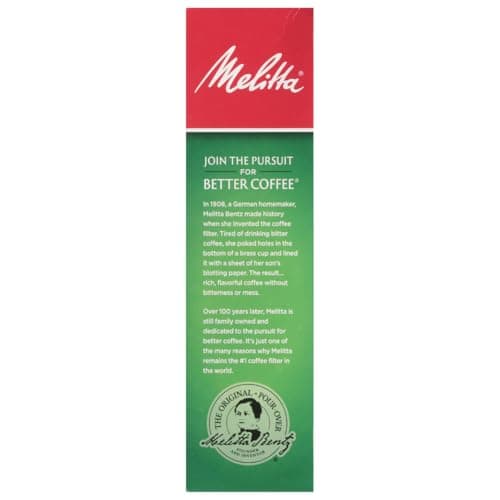 Melitta #4 Unbleached Coffee Filters, Premium, Natural Brown, Flavor Enhancing Coffee Filters for 8-12 Cup Coffee Makers, Kosher Certified, Compostable, 100 Count (Pack of 3) — view 13