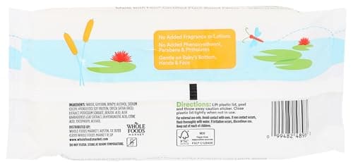 365 by Whole Foods Market, Soft & Strong Disposable Baby Wipes, Fragrance-Free, 56 Count