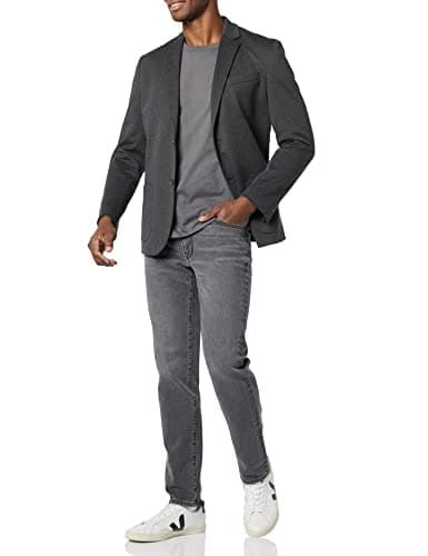 Amazon Essentials Men's Slim-Fit Stretch Jean, Washed Grey, 34W x 34L — view 3