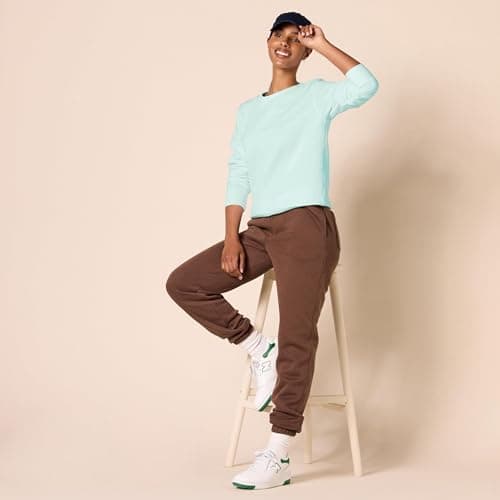 Amazon Essentials Women's Fleece Crewneck Pullover Sweatshirt (Available in Plus Size), Bright Aqua X-Large — view 4