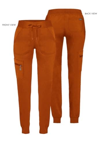 Adar Uniforms, Pro Scrubs for Women - Ultimate Yoga Jogger Scrub Pants - P7104 - Cinnamon - M — view 4