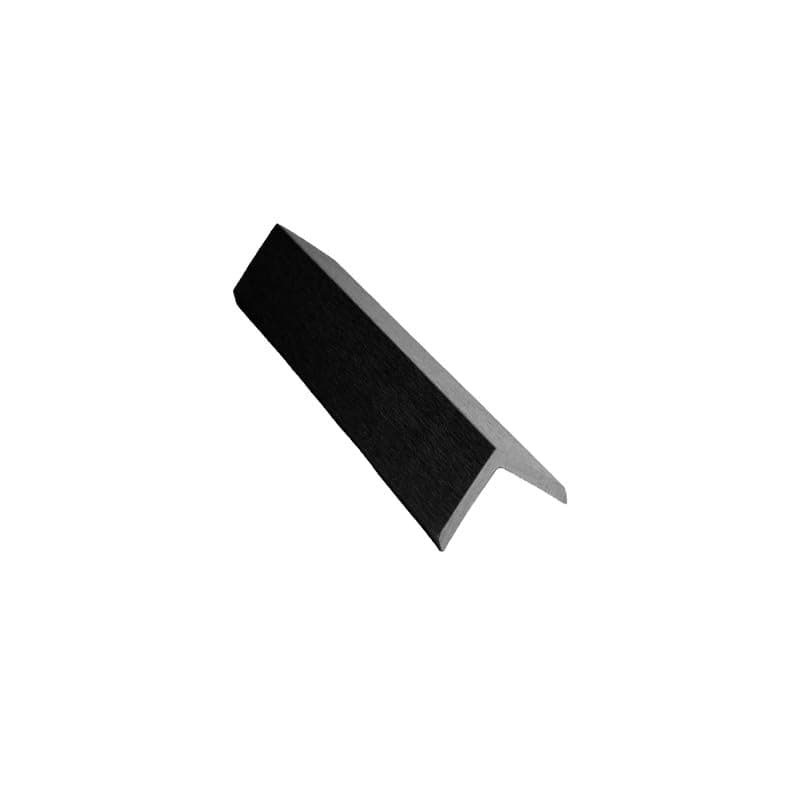 Tuda Grass Direct Composite Woodgrain Decking L/Angle Trim - Black - 3.6Metres x 50mm x 50mm