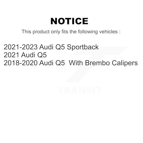 CMX Front Ceramic Disc Brake Pads CMX-D2139 Replacement For Audi Q5 Sportback