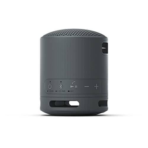 Sony SRS-XB100 Wireless Bluetooth Portable Lightweight Super-Compact Travel Speaker, Extra-Durable IP67 Waterproof & Dustproof, 16 Hour Battery, Versatile Strap, and Hands-Free Calling, Black New — view 8