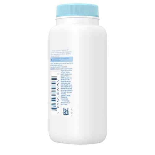 Johnson's Baby Cornstarch Baby Powder with Aloe and Vitamin E for Delicate Skin, Hypoallergenic, No Addded Parabens, and Dyes for Gentle Baby Skin Care, Baby Essentials, 1.5 oz — view 3