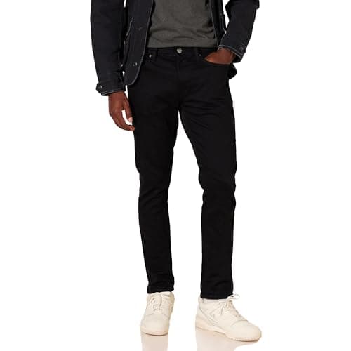 Amazon Essentials Men's Skinny-Fit Stretch Jean, Black, 36W x 28L