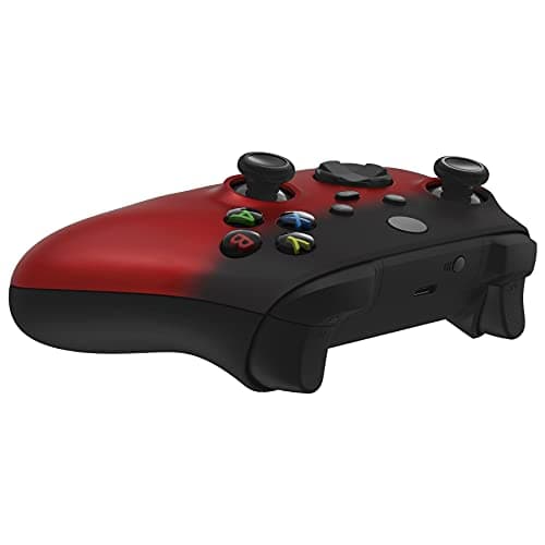 eXtremeRate Replacement Shell for Xbox Series X & S Controller - Personalized Upgrade - Shadow Red Soft Touch Grip Custom Cover Case Faceplate for Xbox Core Controller [Controller NOT Included] — view 5