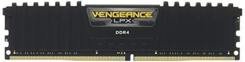 CORSAIR VENGEANCE LPX DDR4 RAM 32GB (2x16GB) 2666MHz CL16-18-18-35 1.2V Intel AMD Desktop Computer Memory - Black (CMK32GX4M2A2666C16)