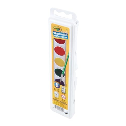 Crayola Washable Watercolors, Kids Paint Set, 8ct — view 5