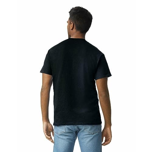 Gildan Adult Ultra Cotton T-Shirt, Style G2000, Multipack, Black (2-Pack), Medium — view 4