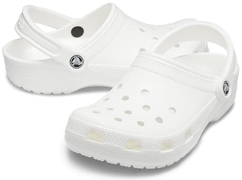 Crocs Unisex-Adult Classic Clogs, White, 8 Men/10 Women — view 5
