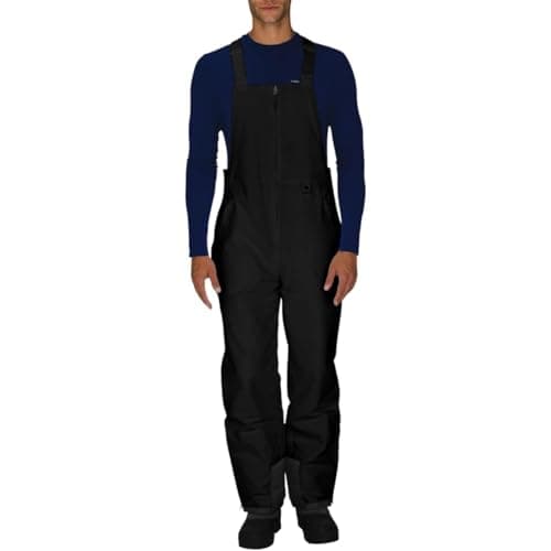 ARCTIX Men's Essential Insulated Bib Overalls, Black, X-Large (40-42W * 30L)