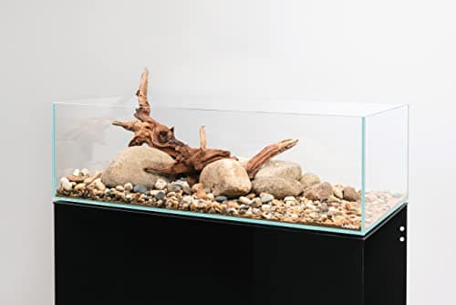 LANDEN 60S 7.9 Gal Shallow Aquarium Tank, Shallow Fish Tank, Rimless Low Iron Tank W23.6×D11.8×H7.1 in(60x30x18cm); 5mm Thickness Aquascape Fish Tank, Black Leveling Mat Included — view 2