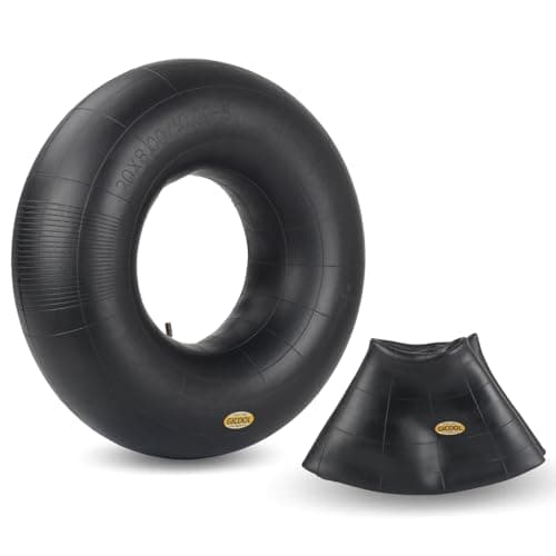 GICOOL 20x8.00-8 20x10.00-8 Inner Tubes, 2 Pack with TR4 Valve Stem, Heavy-Duty Replacement Tubes for Lawn Mowers, Tractors, Riding Mowers, Golf Carts, Scooters, Go Karts, Wagons, Garden Trailers — view 5