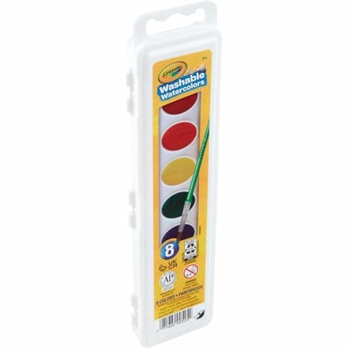 Crayola Washable Watercolors, Kids Paint Set, 8ct — view 8