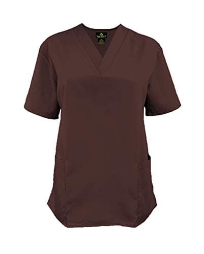 Natural Uniforms Scrub Set Medical Scrub Top and Pant, CHOCHOLATE-3XL Chocolate — view 3