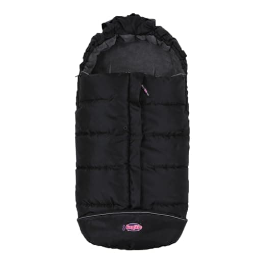 German Designed Universal Stroller Footmuff, 2 Way Zippers Style Easy for Baby in&Out, Length Extensible,Temperature Adjustable Footmuff Fits Baby Growth,Reflective Strips Around Bunting Bag — view 5