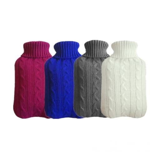 Gray Hot Water Bottle Cover Knitted Jumper Cover for Hot Water Bottle - Cover Only (Hot Water Bottle Not Included) Professional Design — view 5