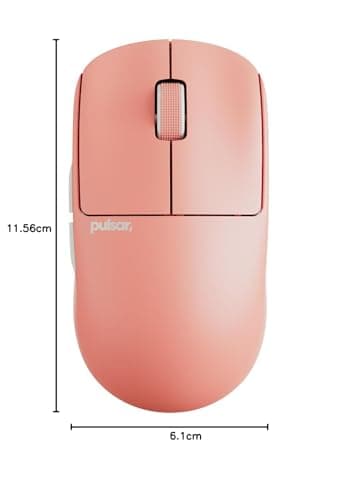 Pulsar Crazylight X2 Mini Wireless Gaming Mouse, 35g Ultra Lightweight, 8K Polling Ready, 32K DPI Optical Sensor, Symmetrical Shape, 8K Dongle Included, Sunset Haze — view 9