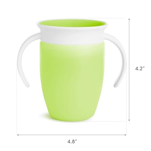 Munchkin Miracle 360˚ Trainer Cup, 7oz, 2Pk, Blue/Green, Blue, Green, 7 Ounce — view 5