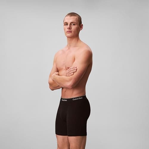 Calvin Klein Men's Cotton Classics 3-pack Boxer Brief, 3 Black, Medium — view 5