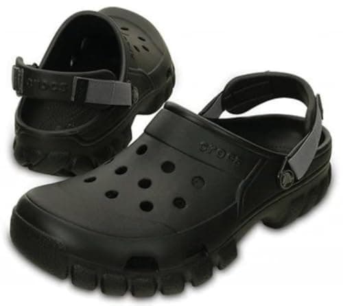 Crocs Unisex Adult Offroad Sport Clogs, Black/Graphite, 10 Men/12 Women