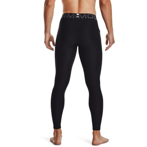 Under Armour Men's Armour HeatGear Leggings , Black (001)/Pitch Gray, Large — view 3