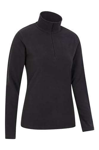 Mountain Warehouse Camber Half Zip Women's Fleece - Lightweight Black (Plain) Small — view 2