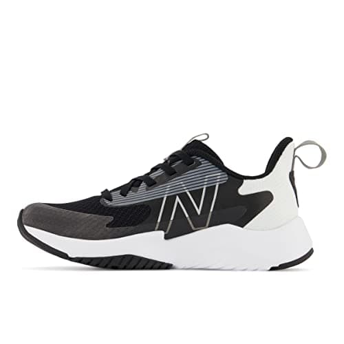 New Balance Kid's Rave Run V2 Lace-up Sneaker, Black/White, 3 Little Kid — view 2